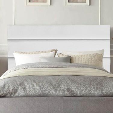 Imagem de Cabeceira Estofada Argentina Queen Corino 160x126x11cm Branco Aurora Line