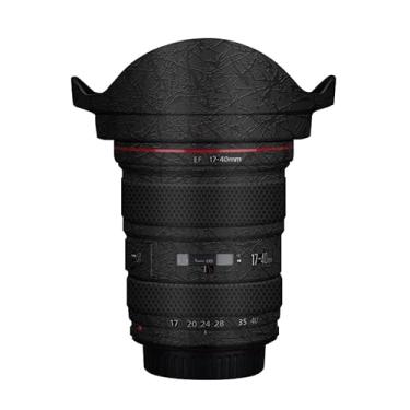 Imagem de Adesivo para câmera EF 17-40 4 com tampa de lente antiarranhões para Canon EF 17-40 mm F4 Adesivo de película protetora (Splash Ultra Preto)