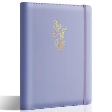 Imagem de Aesthetic A5 fichário com 6 anéis, recarregável, agenda, fichário pequeno de 2,3 cm para diário ou coleções, suporte de caderno recarregável com bolso