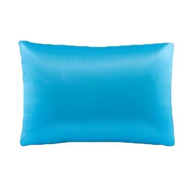 Imagem de Fronha de Cetim Anti Frizz 70x50 – Kit com 2 4 ou 6 Peças Fronhas para Cabelo Cacheado e Pele Macia (turquesa,02 fronhas (01 par))