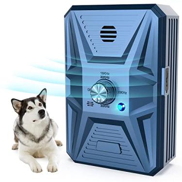 Imagem de Dispositivos de controle de latidos para cães, dispositivo antilatido de 3 modos para cães, dispositivos antilatidos de 9,5 m, recarregável, parar de latir, interior e externo para cães pequenos e