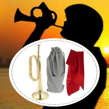 Imagem de KiBcsLic Trompete/, Instrumento Musical Leve de Metal, Trompete de para Iniciantes, Crianças e Adultos, Style C