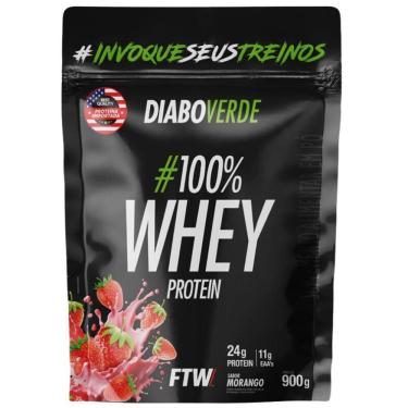Imagem de Diabo Verde 100% Whey Protein Refil (900g) FTW