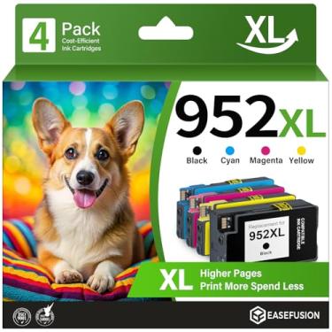 Imagem de Cartuchos de tinta 952XL, pacote combo compatível com impressora HP, 952XL 952 XL Ink Works OfficeJet 8702 7700 8210 8700 Series (preto, ciano/magenta/amarelo)