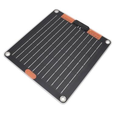 Imagem de Cryfokt Carregador de Painel Solar de Silício Monocristalino Portátil 10W 5V 2A para Smartphones e Dispositivos Eletrônicos Painel Solar de Acampamento à Prova de Chuva