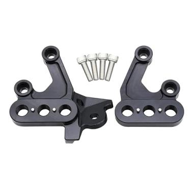 Imagem de Para Surron Light Bee X & S para Segway Electric Motorcycle Pegs Suporte de fixação Suporte de pedal (preto)