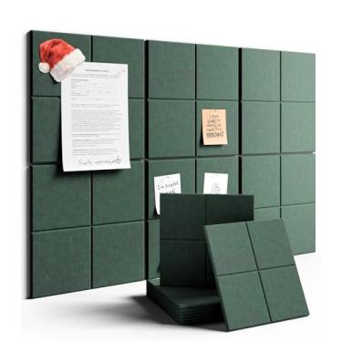 Imagem de Fluxynara Quadro de avisos grande de feltro 91 cm x 61 cm Alternativo para quadro de cortiça - Pacote com 6 com 40 abas adesivas removíveis seguras, quadros de cortiça para paredes, quadro de cortiça