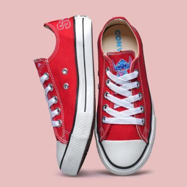 Imagem de Tenis Lillo Stitch All Feminino Cano baixo Star Muito lindo 604TeLS - 