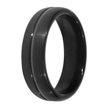 Imagem de Anel Tungstênio Black Real 6mmX2,4mm