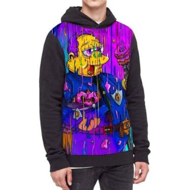 Imagem de Moletom Com Capuz The Simpsons Os Simpsons Ref:657, Preto, GG