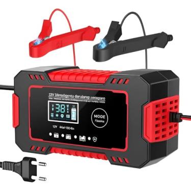 Imagem de Carregador de Bateria Inteligente 12V, Display Digital, 110v e 220v, para Carro, Moto e Caminhão, com Proteção Contra Superaquecimento e Curto, Linha Premium Automotiva