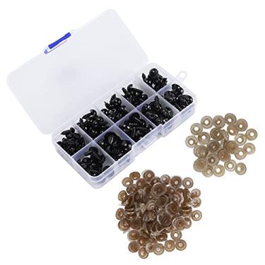 Imagem de YOUTHINK Olhos de Plástico, Nariz, Material Plástico, Olhos e Nariz Duráveis ​​para Brinquedos de Pelúcia Diy, Perfeito para Bonecas, Ursos, Artesanato de Animais de Pelúcia