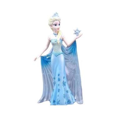 Imagem de Boneca Elsa Anna Princesa Do Gelo Com Cabelo Longo, Figura Colecionáve