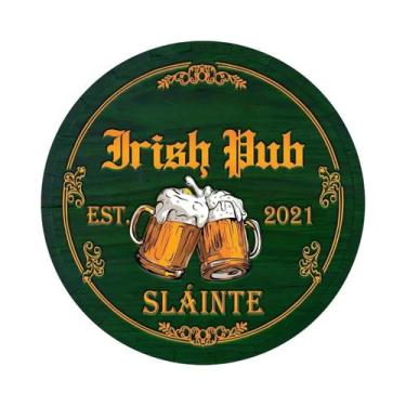 Imagem de Placa Decorativa De Madeira Estilo Retrô Com Trevo Da Sorte Para O Dia