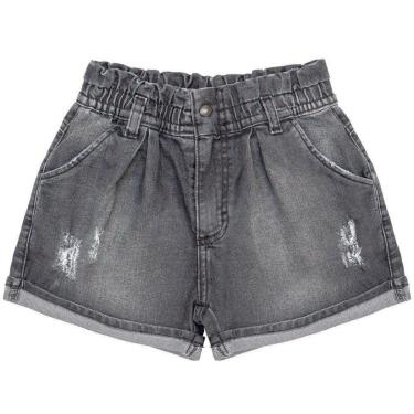 Imagem de Shorts Juvenil Look Jeans Clochard Black - UNICA - 10-Feminino