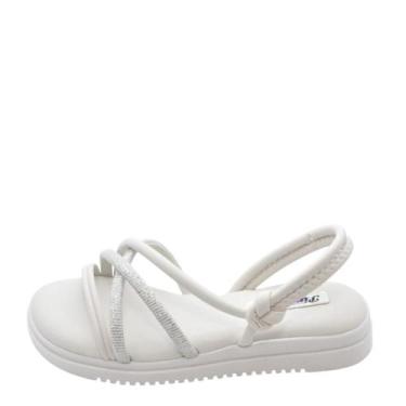 Imagem de Sandália Infantil Pink Cats Flatform REF: V-5712, Branco, 29