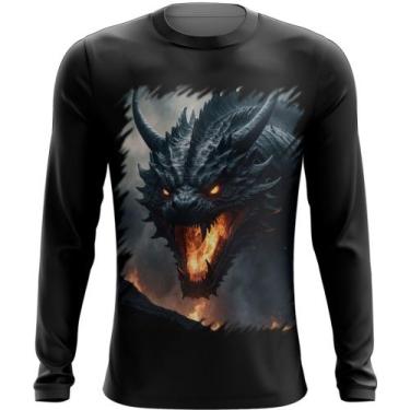 Imagem de Camiseta Manga Longa Leviathan Infernal Fogo 2, INF 12