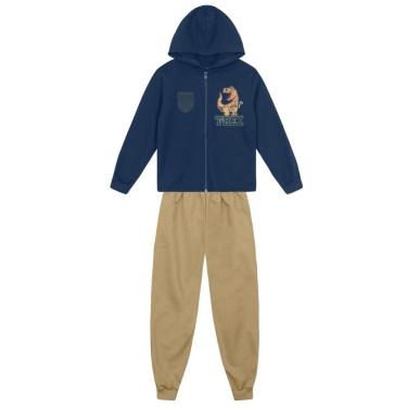 Imagem de Conjunto infantil menino em moletom de dino Brandili