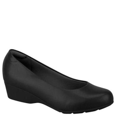Imagem de Sapato Feminino Salto Baixo Modare Anabela Conforto 7014.200, Preto na