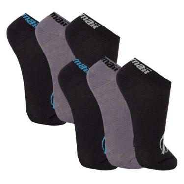 Imagem de Kit 6 Pares De Meias Mormaii Cano Curto Masculina Básica Lisa, M 34-39