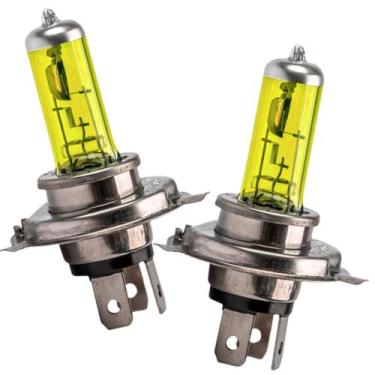 Imagem de 2 Lâmpada H4 75 Watts Amarela Gold Vision 24V 3000K - Luxus