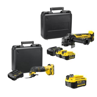 Imagem de Multiferramenta STANLEY + Esmerilhadeira + Ganhe Bateria 20V