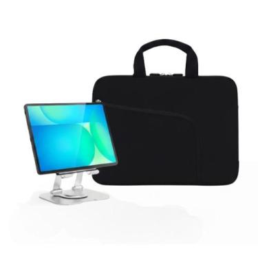 Imagem de Kit p/ Tablet Samsung Tab S10 FE Bolsa, Suporte em Metal e Película - 