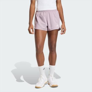 Imagem de Shorts Adidas Pacer High Feminino Lilás, P