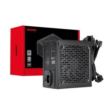 Imagem de Fonte Gamer Energia Alimentação Shocker 500W 80 Plus White Pcyes, 115V