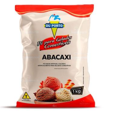 Imagem de Pó para Gelados Comestíveis Du Porto Sabor Abacaxi 1kg