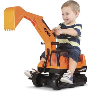 Imagem de Escavadeira Gigante Giant Escavator Laranja 62 Cm Roma Brinquedos - Re