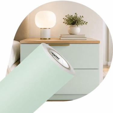 Imagem de Vinil Adesivo Verde Menta Fosco Silver Max Móveis 0,61x1m - IMPRIMAX