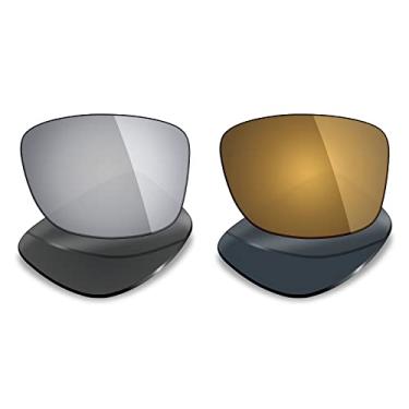 Imagem de Mryok 2 pares de lentes polarizadas de substituição para óculos de sol Oakley Jupiter Squared – Opções