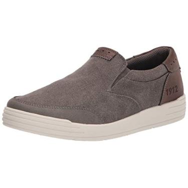 Imagem de Nunn Bush Kore City Walk Tênis masculino de lona moc toe sem cadarço, Cimento, 9.5 Wide