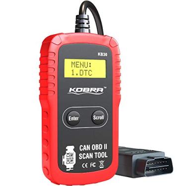 Imagem de Leitor de código automotivo Kobra OBD2 – Ferramentas universais de diagnóstico automotivo OBD para todos os carros, leitores de motor de verificação automotiva com redefinição (vermelho e preto)