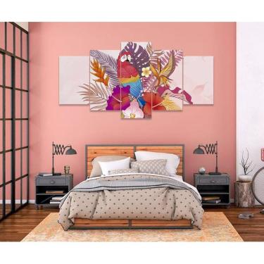 Imagem de Quadro Decorativo Sala Quarto Escritório Arara Florida