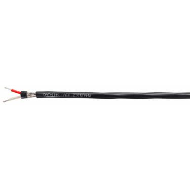 Imagem de Cabo Shield Blindado Afdatalink 0,82mm 300V 100 Metros Preto 2X18AWG