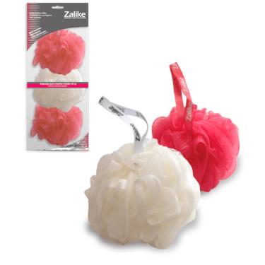 Imagem de Esponja Banho Zalike Nylon Com 3 Unidades
