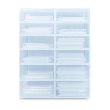 Imagem de Molde F1 Curvatura C Unhas Gel Porcelana 120 Unidades