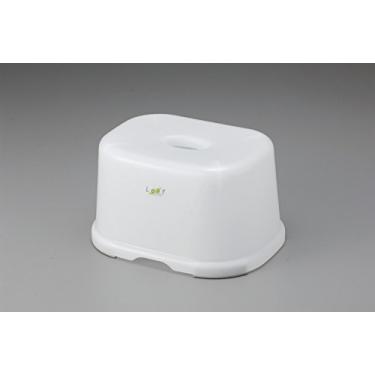 Imagem de JapanBargain, Banco de banho japonês compacto, cadeira de chuveiro multiuso e degrau de vaso sanitário, plástico antiderrapante, cor branca, feito no Japão, 1 pacote