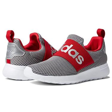 Imagem de adidas Tênis de corrida infantil unissex Lite Racer Adapt 4.0, Cinza/Prata Metálico/Carlate, 12.5 Little Kid