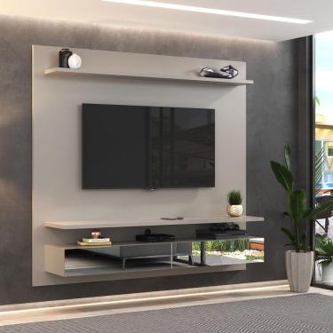 Imagem de Painel para TV até 75 Polegadas 2 Gavetas Espelhadas Bp1062e Foscarini Nude