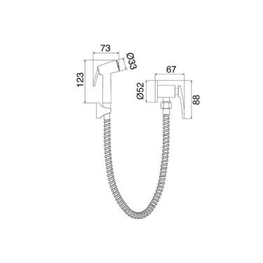 Imagem de Ducha Higiênica Lorenzetti Lorenlike 1984 C78