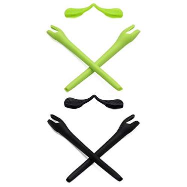 Imagem de Kits de substituição de fones de ouvido da Mryok para óculos de sol Oakley Radar EV Series, Green & Black, One Size