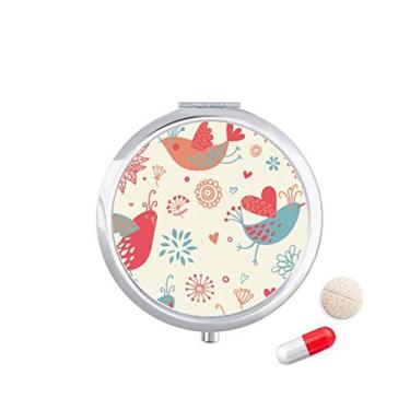 Imagem de Caixa de pílulas para plantas de flor de pássaro, caixa de armazenamento de remédios