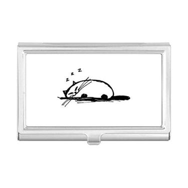 Imagem de Estojo para cartões de visita Curly Heavy Cat Smile Line