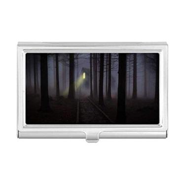 Imagem de Porta-cartões de visita Night Dark Forestry Science Nature Scenery