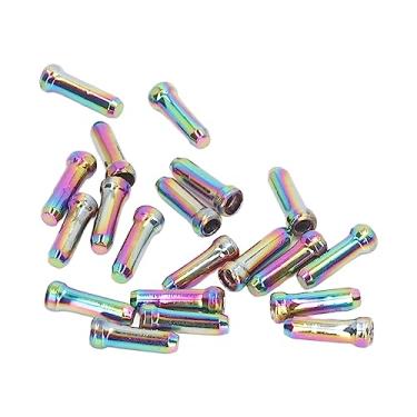 Imagem de Pontas Internas do Cabo do Câmbio do Freio da Bicicleta, Frisos Coloridos Nas Extremidades do Cabo da Bicicleta Resistente à Erosão à Prova de Desgaste para Bicicletas de Montanha (20PCS)