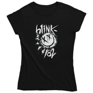 Imagem de Camiseta Feminina Baby Look Banda De Rock Blink-182 - Porto Stamp