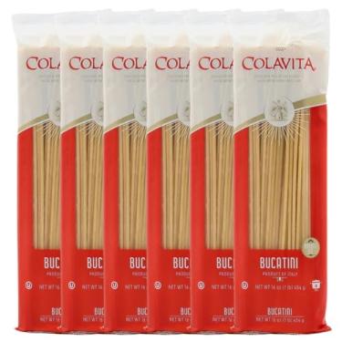Imagem de Kit c/ 6un Macarrão Bucatini COLAVITA Grano Duro 500g